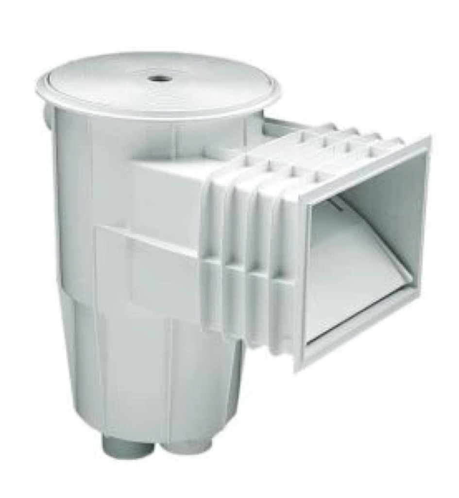 SKIMMER 15 L PISC. HORM. CON BOCA STANDARD TAPA CIRCULAR BLANCO