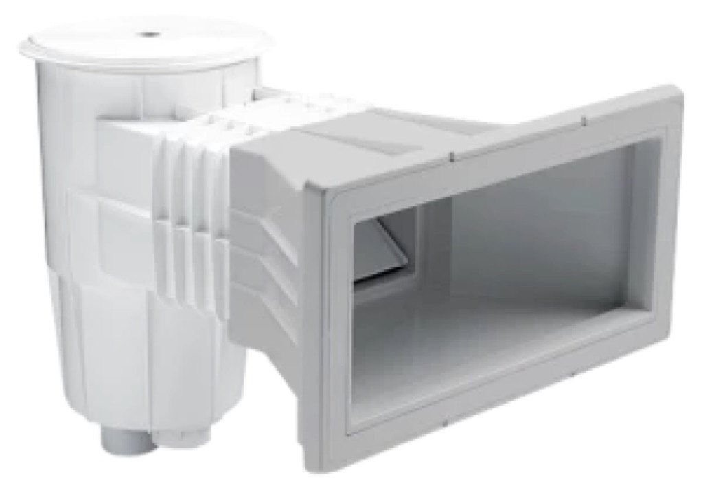 SKIMMER 15 L PISC. HORM. CON BOCA AMPLIACION TAPA CIRCULAR GRIS CLARO