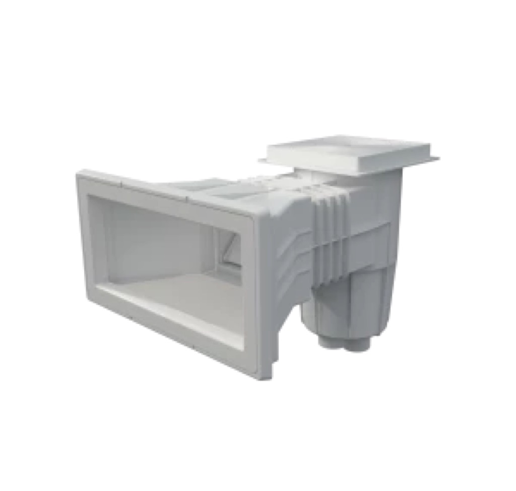 [01464] SKIMMER 15 L PISCPREF. BOCA AMPLIACIÓN TAPA CUADRADA COLOR BLANCO