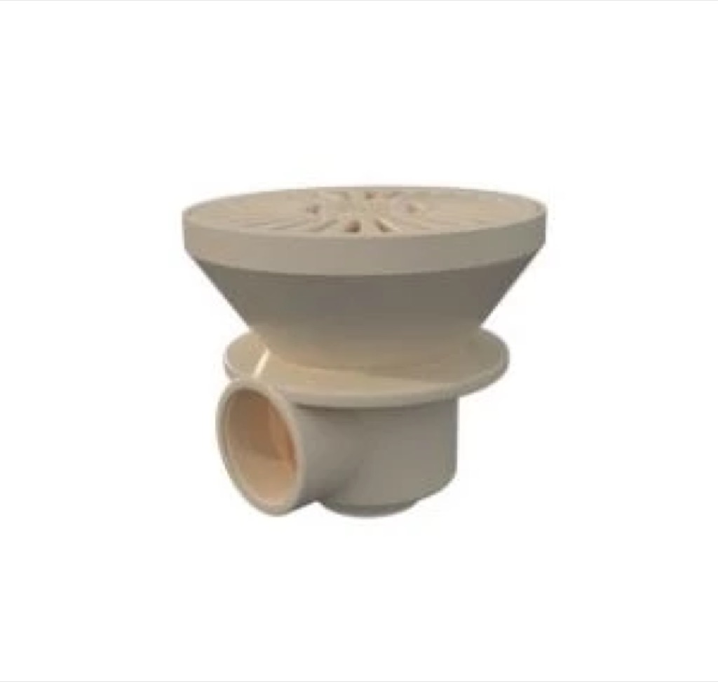 [01467CL090] SUMIDERO CIRCULAR PISC. HORM. ABS SAL. 2'' COLOR BEIGE