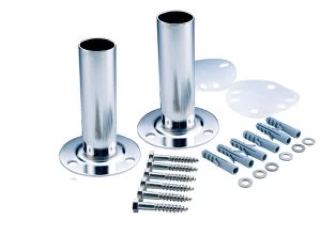 [07331] CONJ. 2 ANCLAJES DESMONTABLE CON PLETINA AISI316