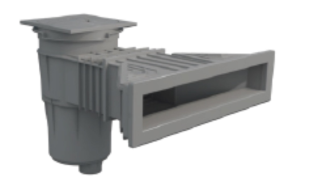 SKIMMER 17,5L NORM PISC. HORM BOCA STANDARD TAPA CUADRADA