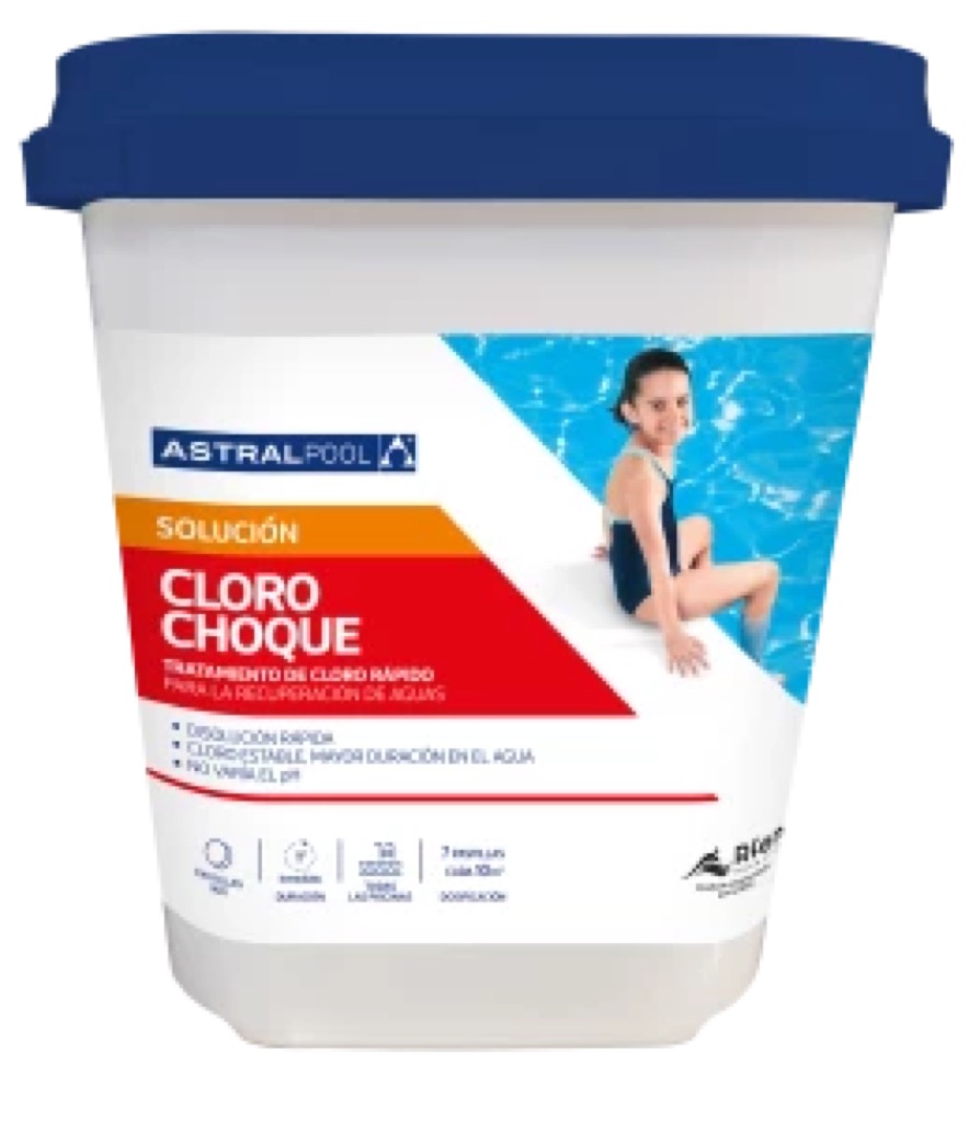 [75157] CLORO DE CHOQUE 5 kg - FORMATO CUADRADO (4 UNIDADES)