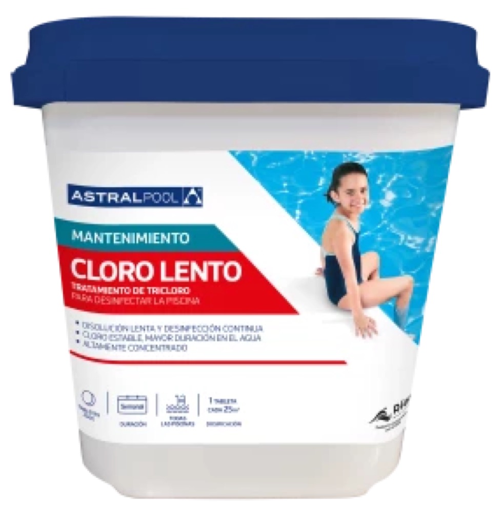 [75162] COMPACTOS DE TRICLORO 250 GR 5 kg - FORMATO CUADRADO (4 UNIDADES)