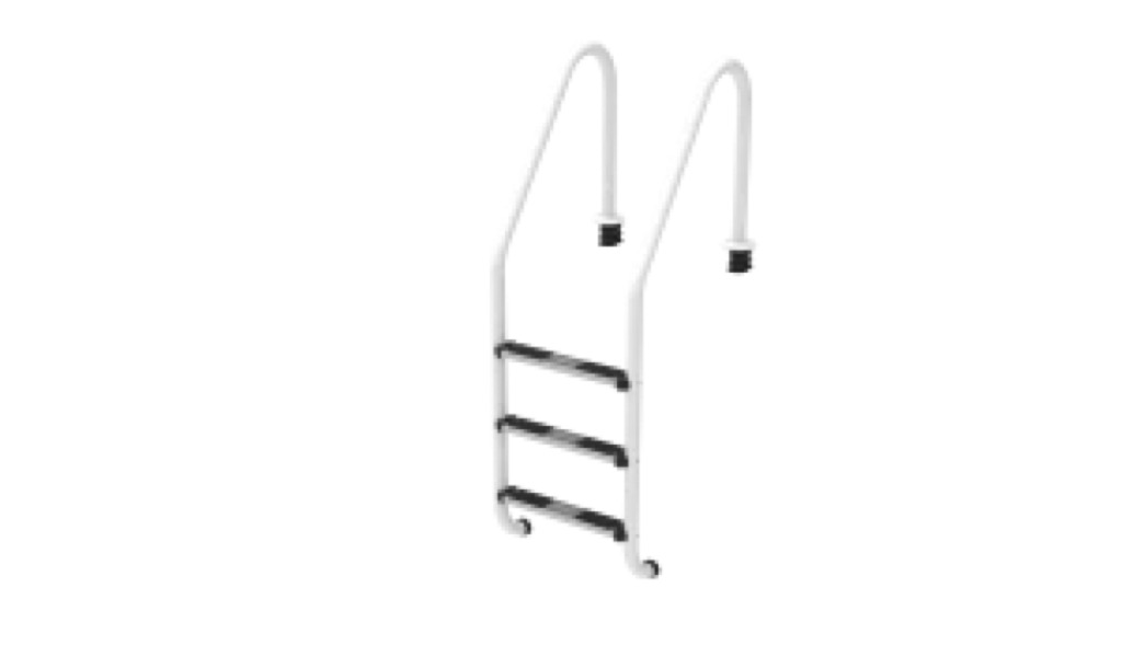 Escalera de 4 peldañosAISI-304L con recubrimiento Plascoat®